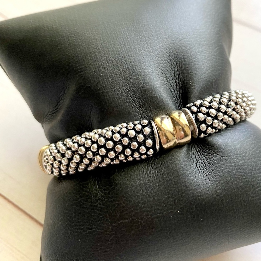 Sliver & Gold Stretch  bracelet